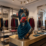 Black Fabric Display Head & Shoulder