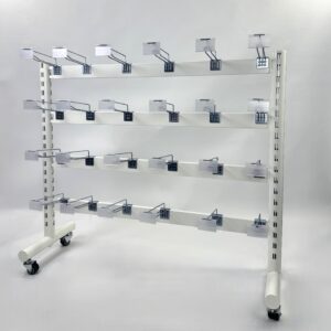 White Hooks with Wheels Queue System (2)