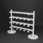 White Queue System with Round Base Hooks Dark