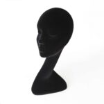 215234 Black Female Flocked Swan Neck Head