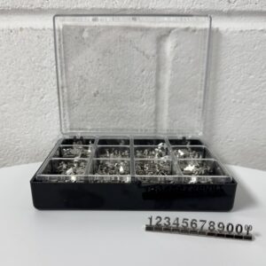 242017 8mm Metallic Silver effect Price Cube Kit (260 Pieces)