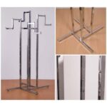 125120 Free Standing Clothes Rail Four Stepped Arms