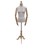 205280 Articulated Female Tailors Dummy Light Wood