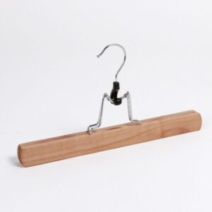 255505 Wooden Clamp Hanger 30cm (100 Pack)