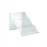 3 Tier Clear Acrylic Display Stand Sloped (1)