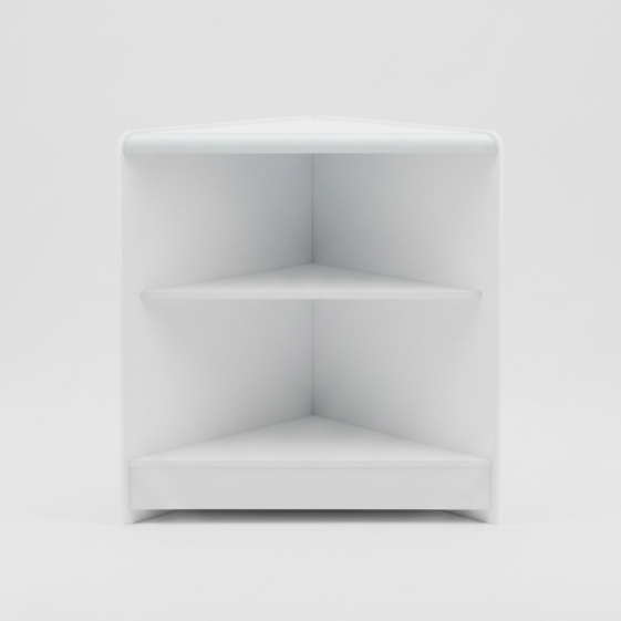 390820 White Wooden Shop Counter Corner with Wooden Shelf (1) 390820 White Wooden Shop Counter Corner with Wooden Shelf (1)