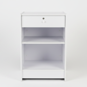390845 White wooden till unit