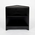 Black Wooden Shop Counter Corner with Wooden Shelf (1)