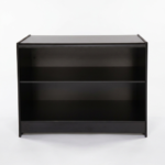 Black Wooden Shop Counter with Wooden Shelf (1)