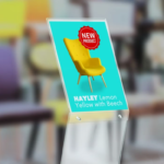 Free Standing Acrylic Poster Holder A4 (2)