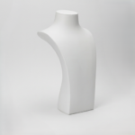 White Leatherette Necklace Bust (2)