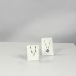 White Leatherette Pendant Stand (1)