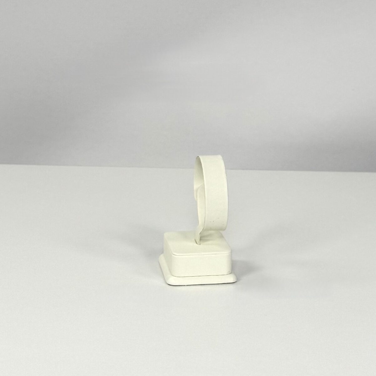 White Leatherette Watch Stand (2)