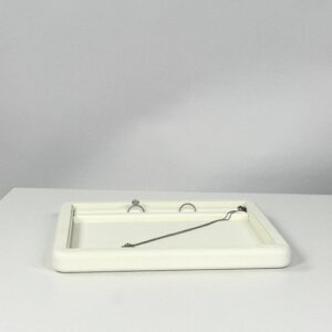 White Leatherette trayy (1)