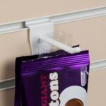 White Plastic Slatwall Single Prong (1)