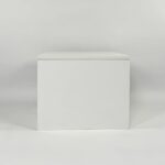 White Wooden Mannequin Plinth (500x500x400mm)